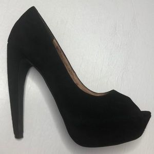 Jeffrey Campbell Black Suede Pumps